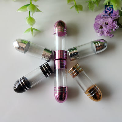 Chai nhựa màu tím có nắp kim loại SGS Hình dạng viên đạn 2g