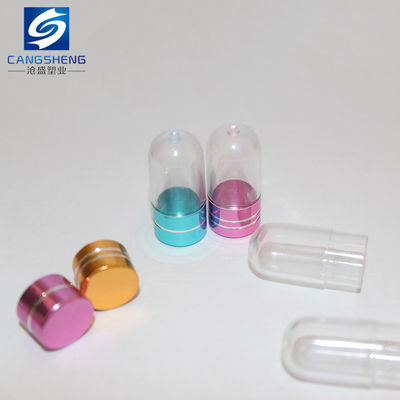 15mm PS Chai nhựa trong suốt Chai chứa một viên nang