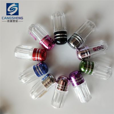 Chai thuốc bằng nhựa trong suốt hình trụ