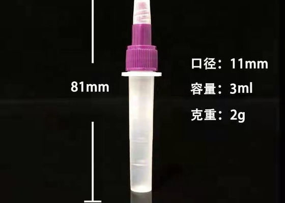 Chai thuốc thử nhựa Polypropylene 3ml Thử nghiệm y tế