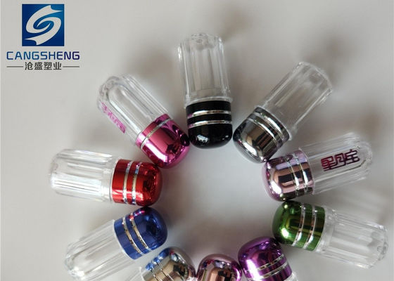 Chai lọ rỗng hình trụ màu đỏ 13mm nhựa