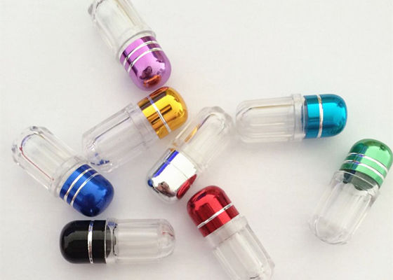 Chai nhựa 10ml có nắp kim loại ISO9001 Viên nang xanh tê giác