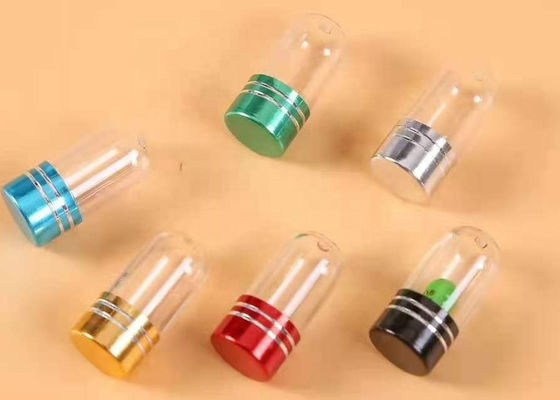 Chai lọ bằng nhôm trong suốt Nắp vương miện cho viên nang đơn