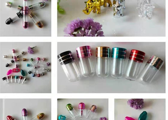 Chai nhựa 2g màu đen có nắp kim loại Vỏ đạn 12mm