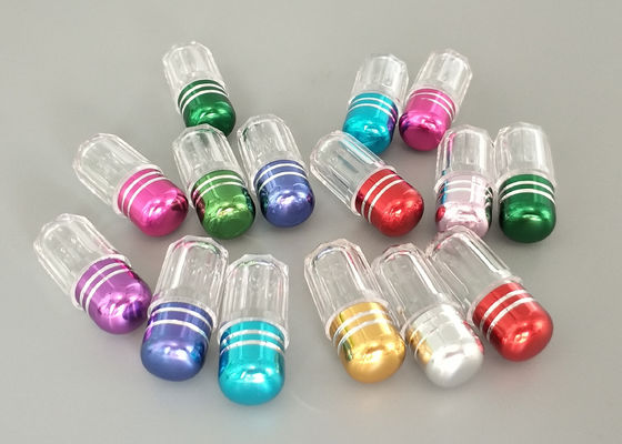 Chai nhựa 3g 13mm có nắp kim loại Vỉ trong suốt Vỏ viên nang rỗng