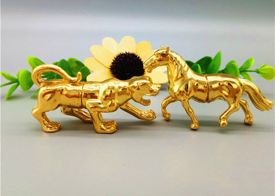 Leopard Shape 1g Clear Pill Chai Aluminium Rhino Gold Capsules